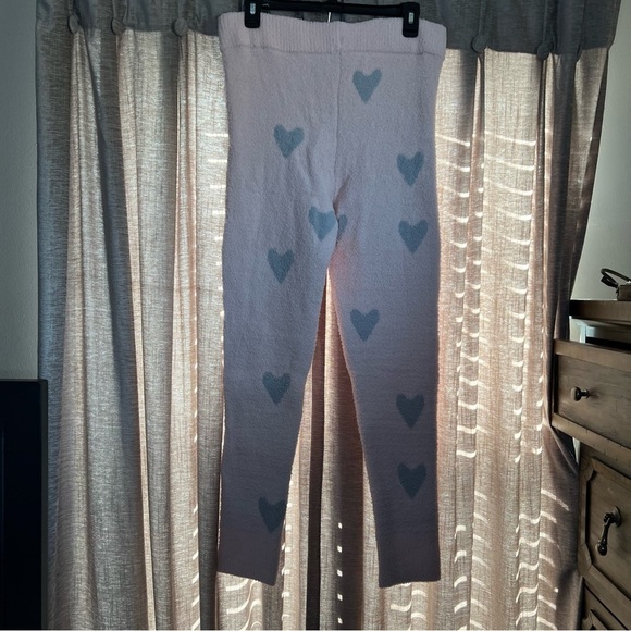 NWT Honeydew Intimates Chenille Pink Glisten Heart Print Jogger Pants Size Large - Picture 11 of 15